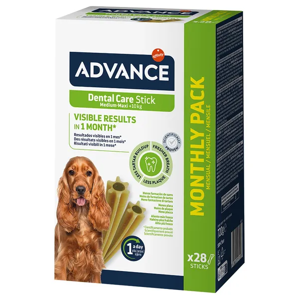 Advance Dental Care Stick Medium (2 x 28 bâtonnets) - Friandises pour chien