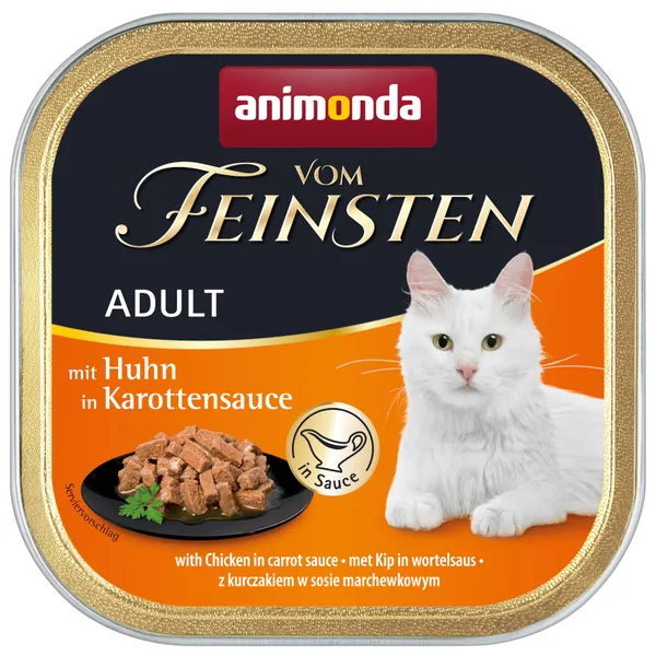 Adult NoGrain en sauce poulet, sauce aux carottes Animonda Vom Feinsten - Pâtée pour chat
