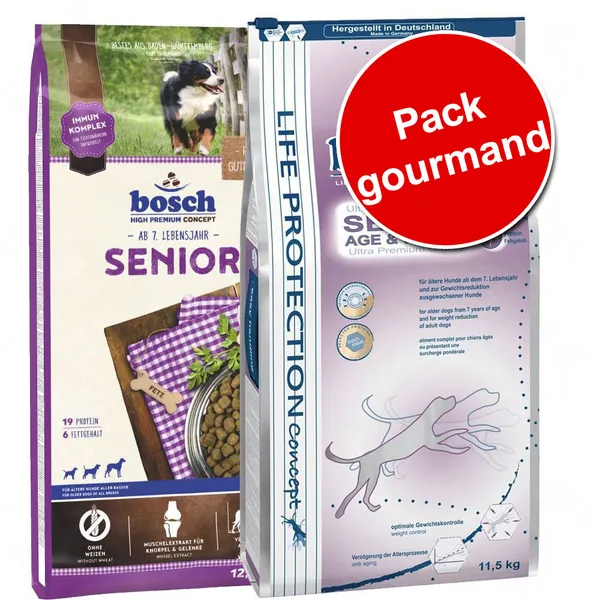 Lot bosch pour chien - Bio Senior (2 x 11,5 kg)