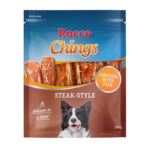 Steak Style poulet Rocco Chings pour chien - Friandises pour Chien