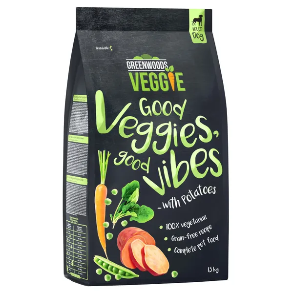 Greenwoods Veggie patates douces, pommes de terre, petits pois, carottes, épinards