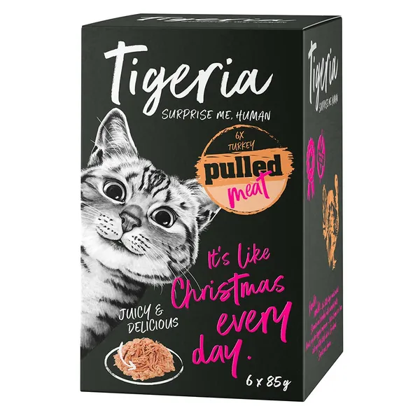 Tigeria Pulled Meat dinde - Pâtée pour chat