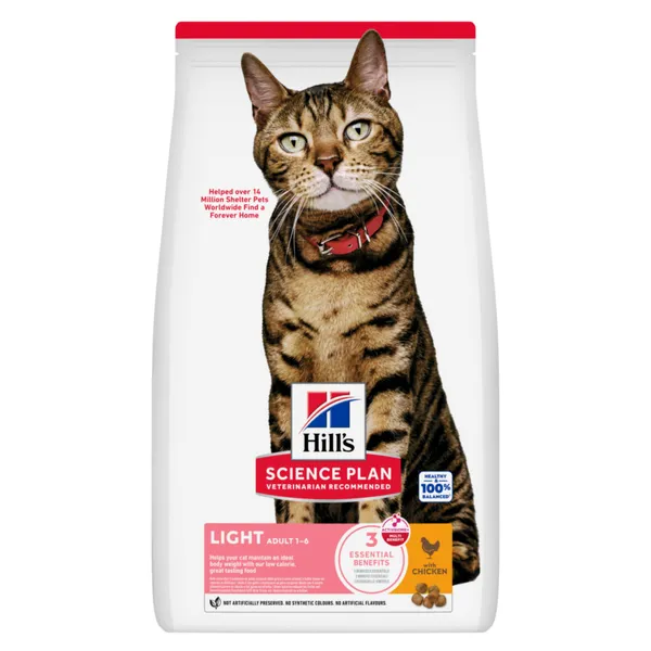 Adult Light poulet Hill's Feline Croquettes pour chat