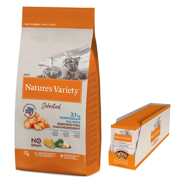 Nature's Variety Selected saumon de Norvège - Croquettes pour chat