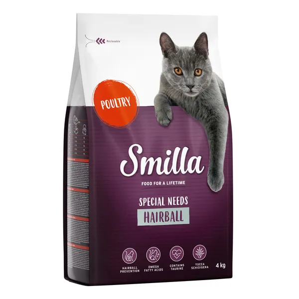 Smilla Hairball volaille pour chat - 4 kg