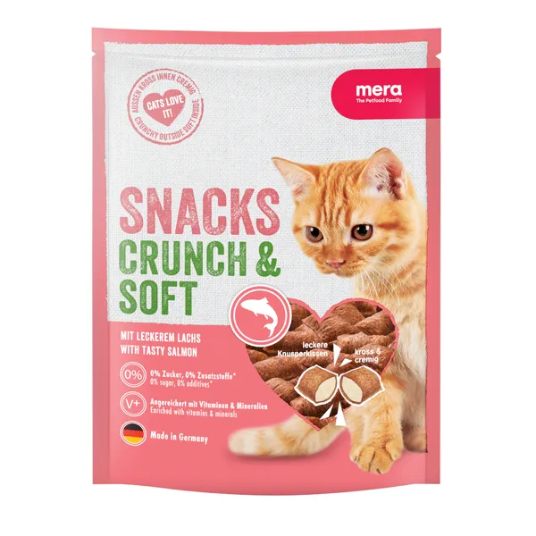 MERA Crunch & Soft saumon - Friandises pour chat