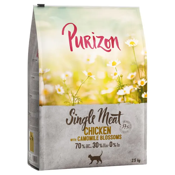 Purizon Single Meat poulet, fleurs de camomille pour chat - 2,5 kg