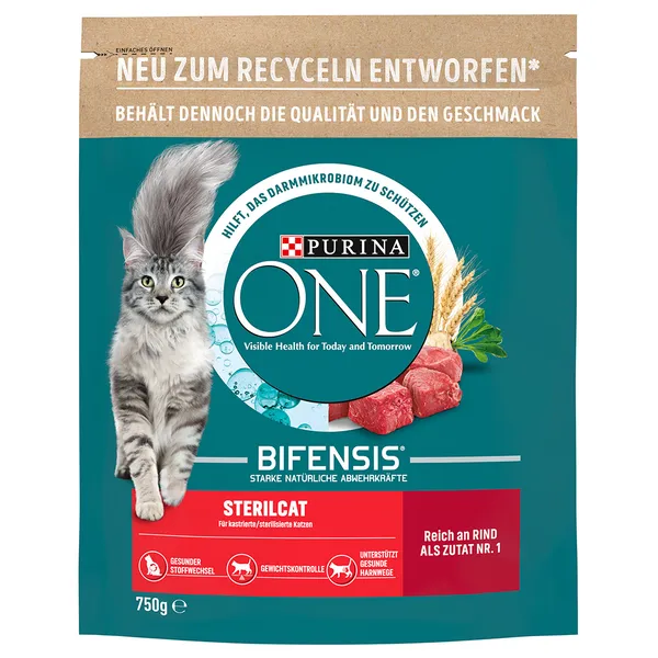 Purina ONE BIFENSIS Sterilcat Bœuf 750 g