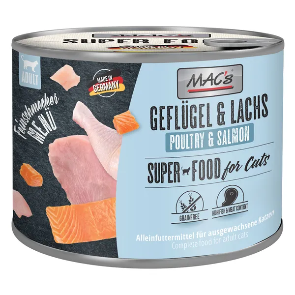 MAC's Cat gourmet volaille & saumon nourriture pour chat humide
