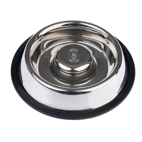 Gamelle anti-glouton TIAKI Silvered pour chien - capacité : 1120 mL, 29 cm de diamètre