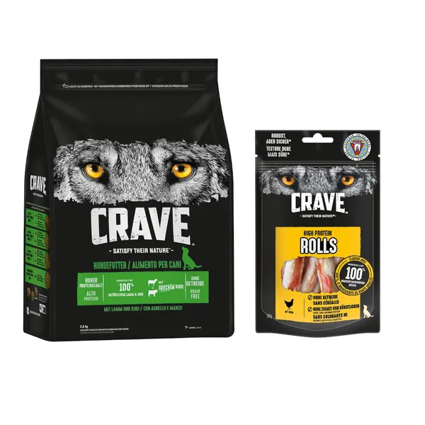 CRAVE à l’agneau et au boeuf 2,8 kg