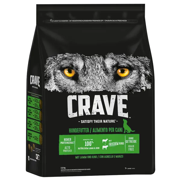 CRAVE à l’agneau et au boeuf 2,8 kg