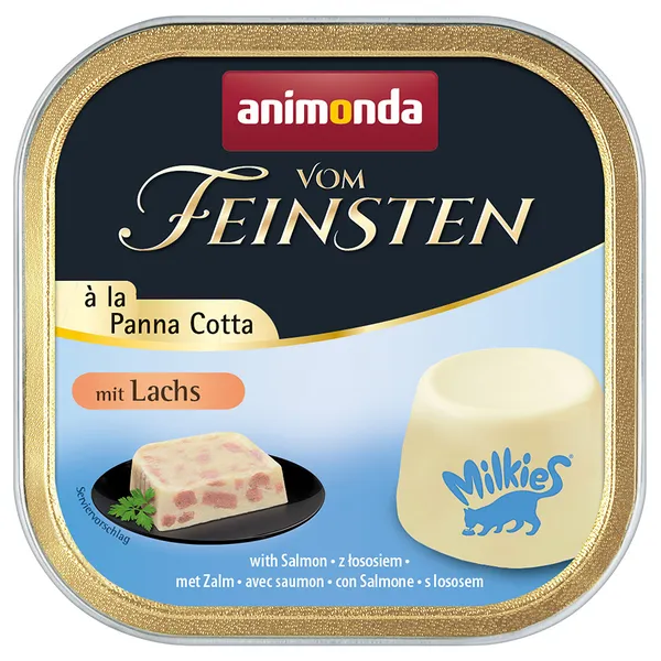 animonda Vom Feinsten Adult à la Panna Cotta 32 x 100 g pour chat - saumon