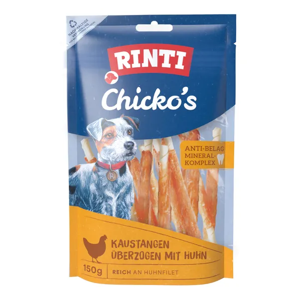 RINTI Chicko Bâtonnets à mâcher, petit format - poulet, 150 g