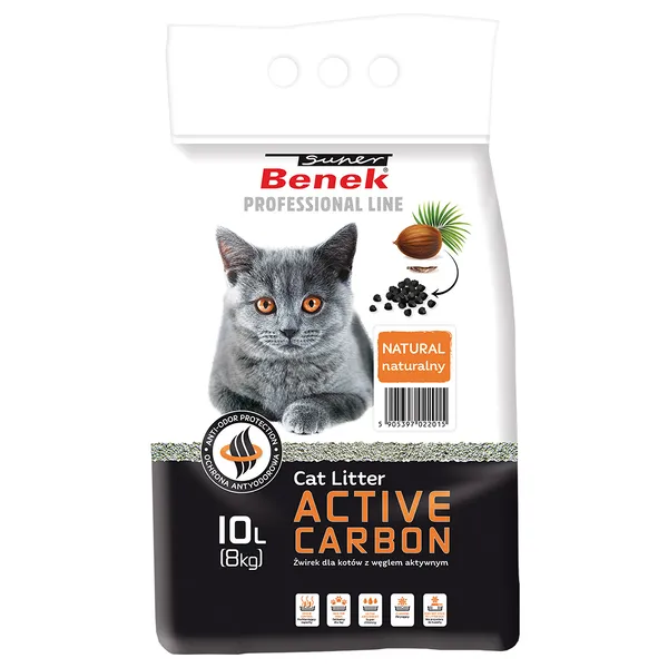 Super Benek Active Carbon - 2 x 10 L (environ 16 kg)