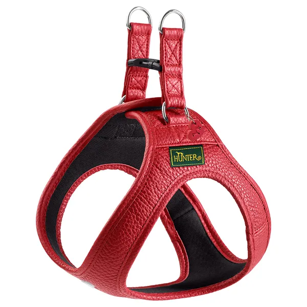 Harnais HUNTER Love, rouge - taille XS : tour de poitrail 33-37 cm