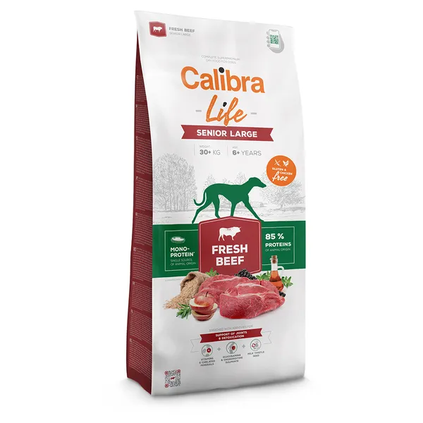 Calibra Life Senior Large Breed bœuf frais pour chien -  2 x 12 kg