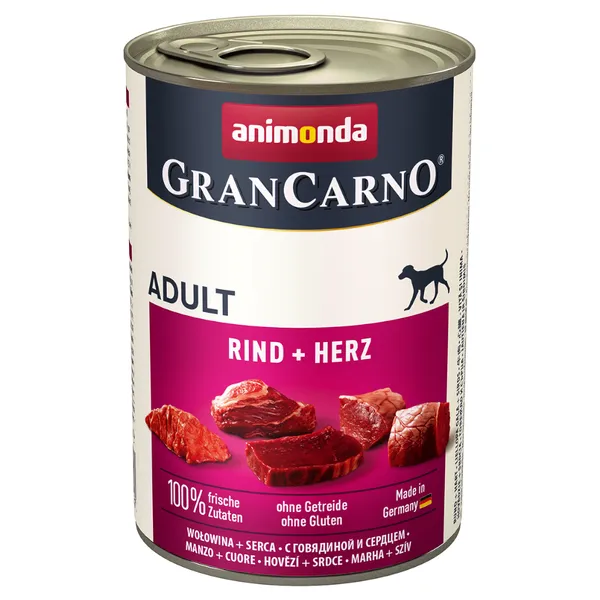 Bœuf, cœur Animonda GranCarno Original - Pâtée pour chien