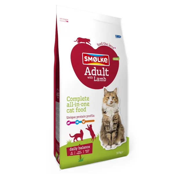Smølke Adult with Agneau Nourriture pour chat  - 10 kg
