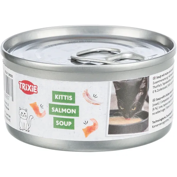 Lot Trixie Kittis 8 x 80 g pour chat – poulet, crevettes – poulet, saumon