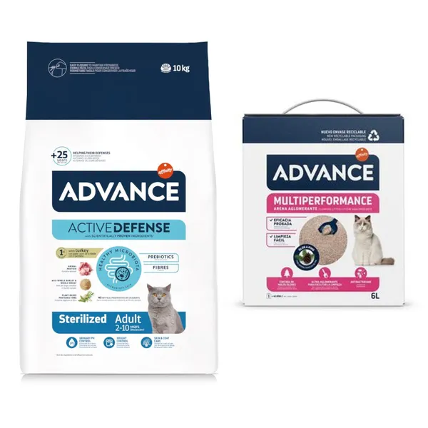 Advance Sterilized Pour Chats Stérilisés Dinde & Orge 10 Kg