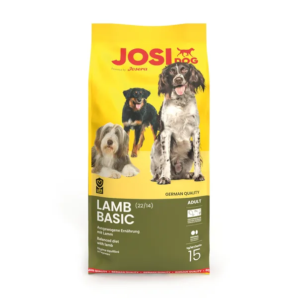JosiDog Lamm Basic pour chien – 15 kg