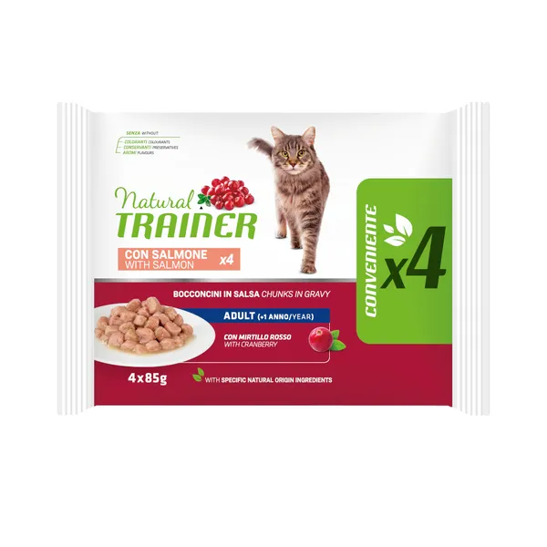 Natural trainer adulte  - 4 x 85 g saumon