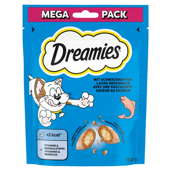 Saumon Catisfactions Maxi Pack 180g Dreamies - Friandises pour Chat
