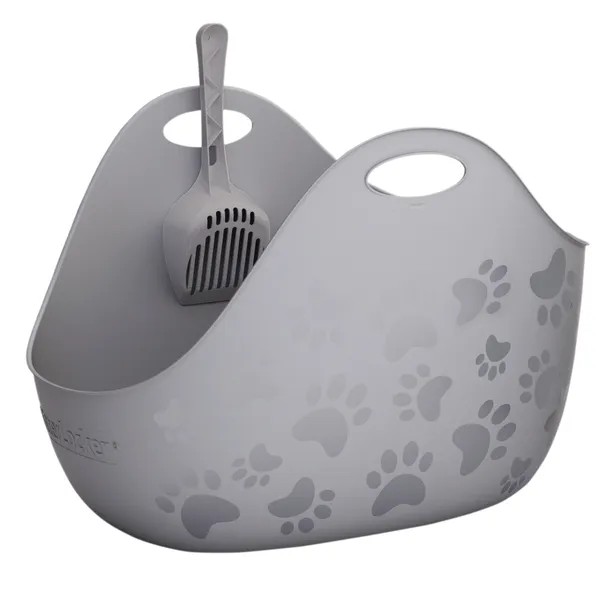 Bac à litière LitterLocker® LitterBox gris - pour chat