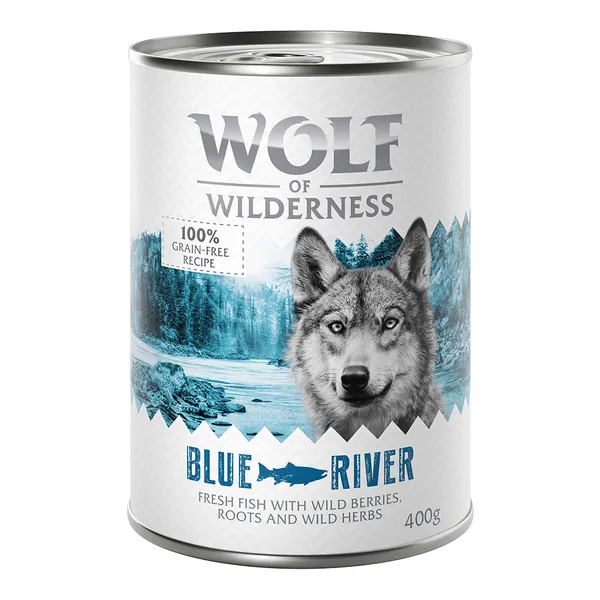 Blue River, poisson Wolf of Wilderness - Pâtée pour chien