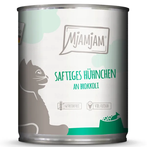 Lot MjAMjAM 24 x 800 g - poulet et brocoli