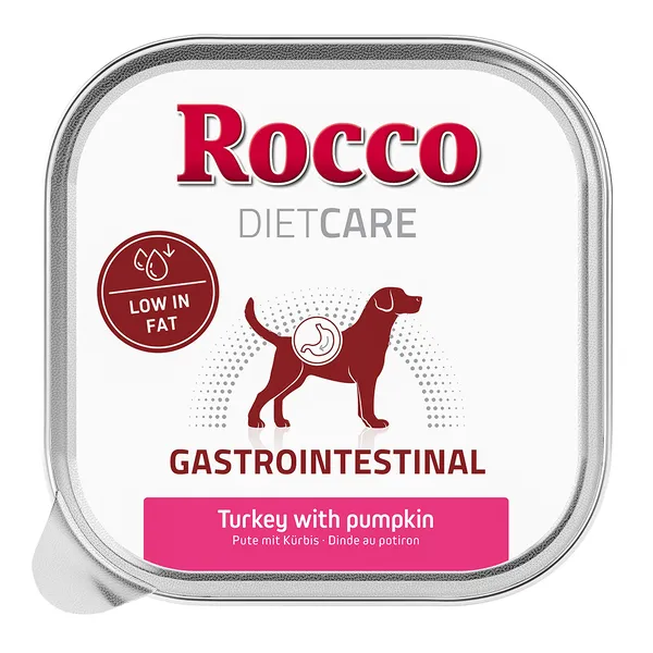 Barquettes Rocco Diet Care Gastro Intestinal dinde, potiron 150 g pour chien 20 x 150 g