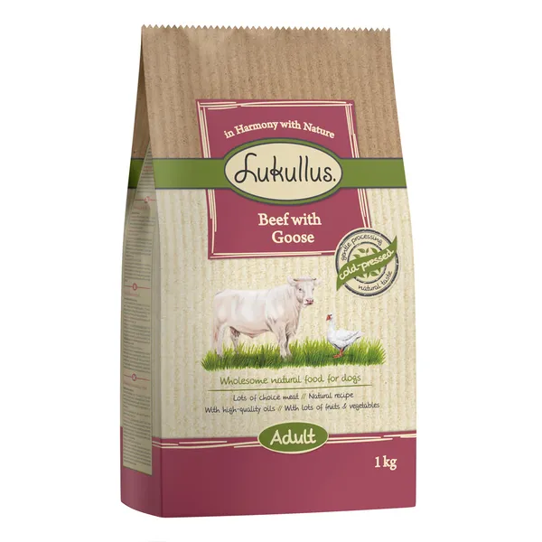 Lukullus bœuf, oie pour chien - 1 kg