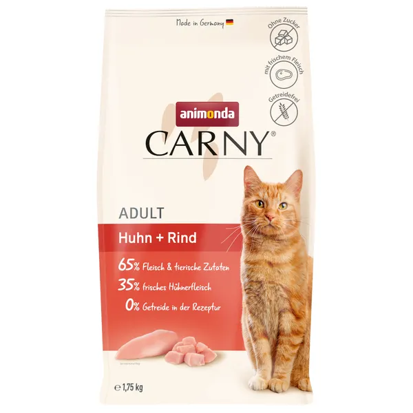 Animonda Carny Adult poulet, bœuf - Croquettes pour chat
