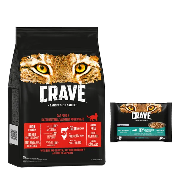 Crave Adult thon en sauce - Pâtée pour chat