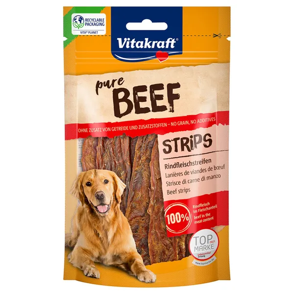 Vitakraft BEEF Lamelles de bœuf pour chien - 80 g