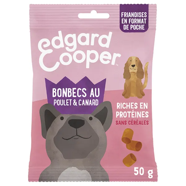 Friandises Edgard & Cooper Bonbecs canard, poulet - Friandises pour chien