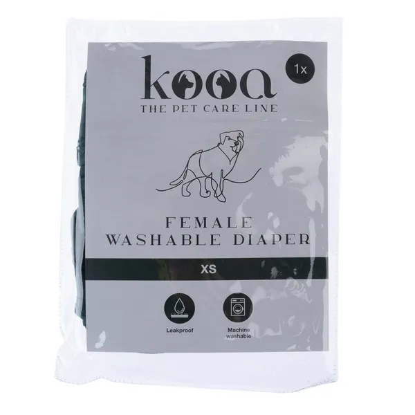 Couche lavable kooa pour chien femelle - taille XS