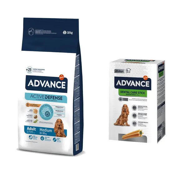 Advance Tourteau Medium Adult Poulet Et Riz 18 Kg