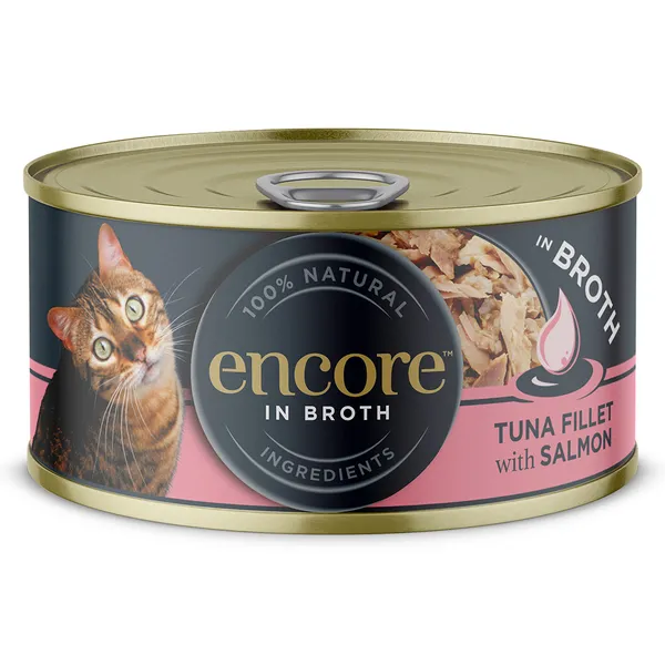 Encore 16 x 70 g boîtes pour chat - filet de thon, saumon