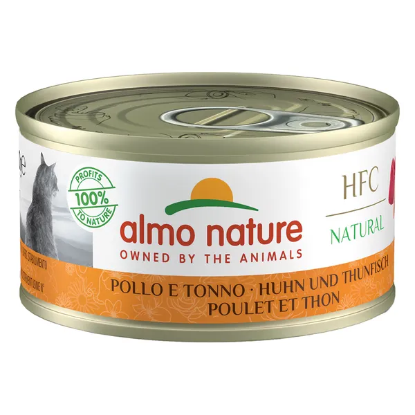 Lot Almo Nature 24 x 70 g pour chat - poulet, thon