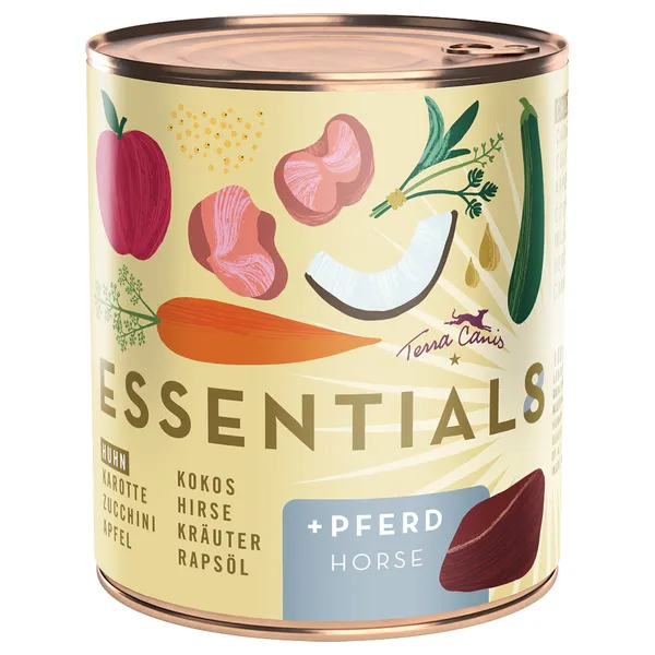 Lot Terra Canis Essential 8+ 12 x 780 g - poulet, cheval