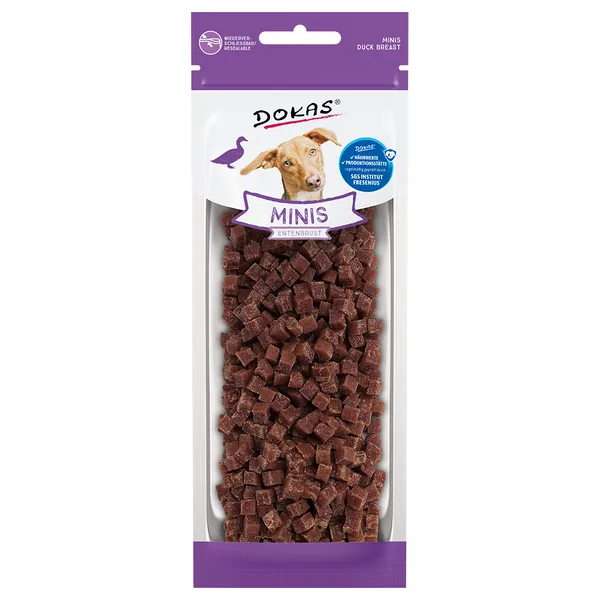 Dokas Minis magret de canard pour chien, 2x 70&nbsp;g