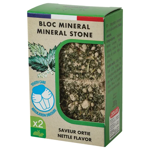 Bloc minéral Zolux Eden saveur ortie pour rongeur - 200 g