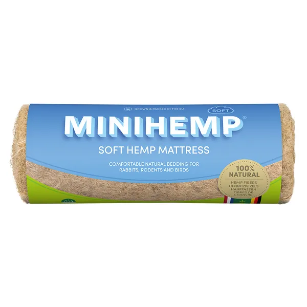 MiniHemp Soft Matelas de chanvre pour petits animaux - lot de 2 de 20 x 40 cm