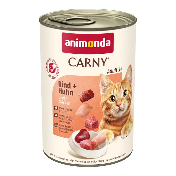Adult bœuf, poulet Animonda Carny - Pâtée pour chat
