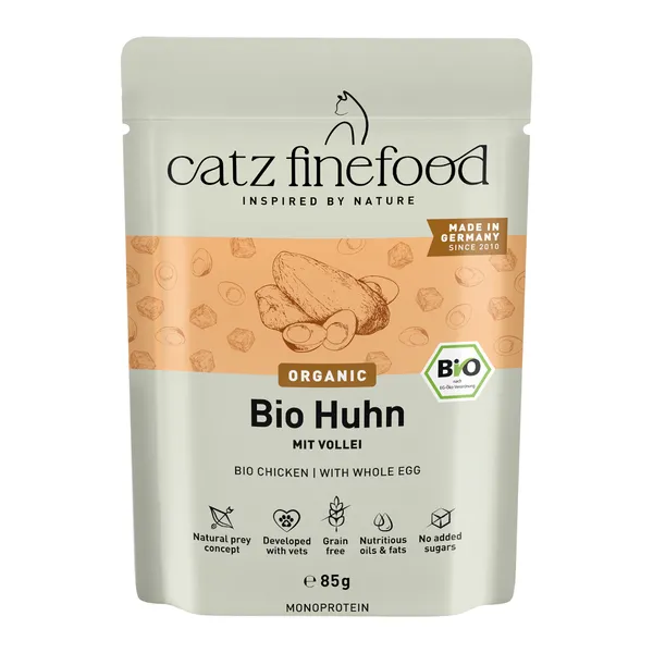 catz finefood Bio 12 x 85 g pour chat - No.503 poulet bio