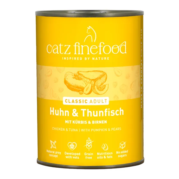 Catz finefood poulet, thon - Pâtée pour chat