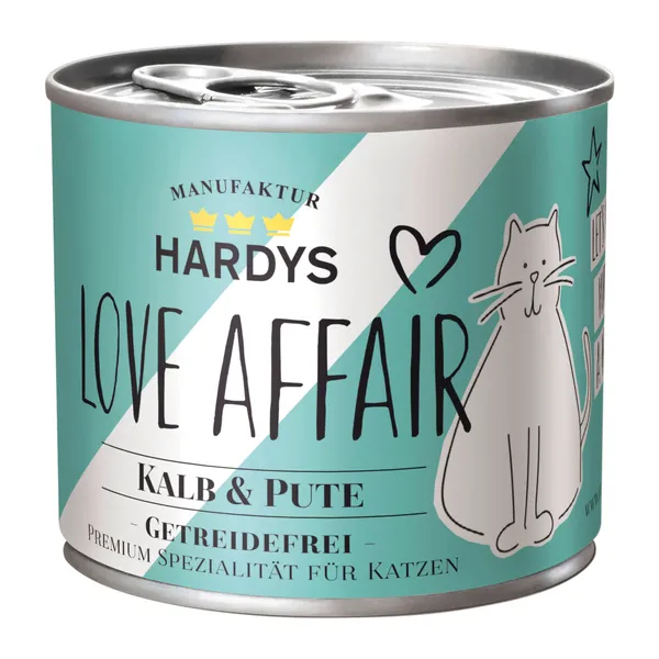Hardys LOVE AFFAIR 6 x 200 g / 185 g pour chat - veau, dinde (6 x 200 g)