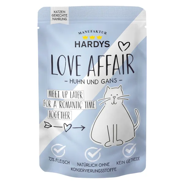 Hardys LOVE AFFAIR 12 x 100 g pour chat - poulet, oie
